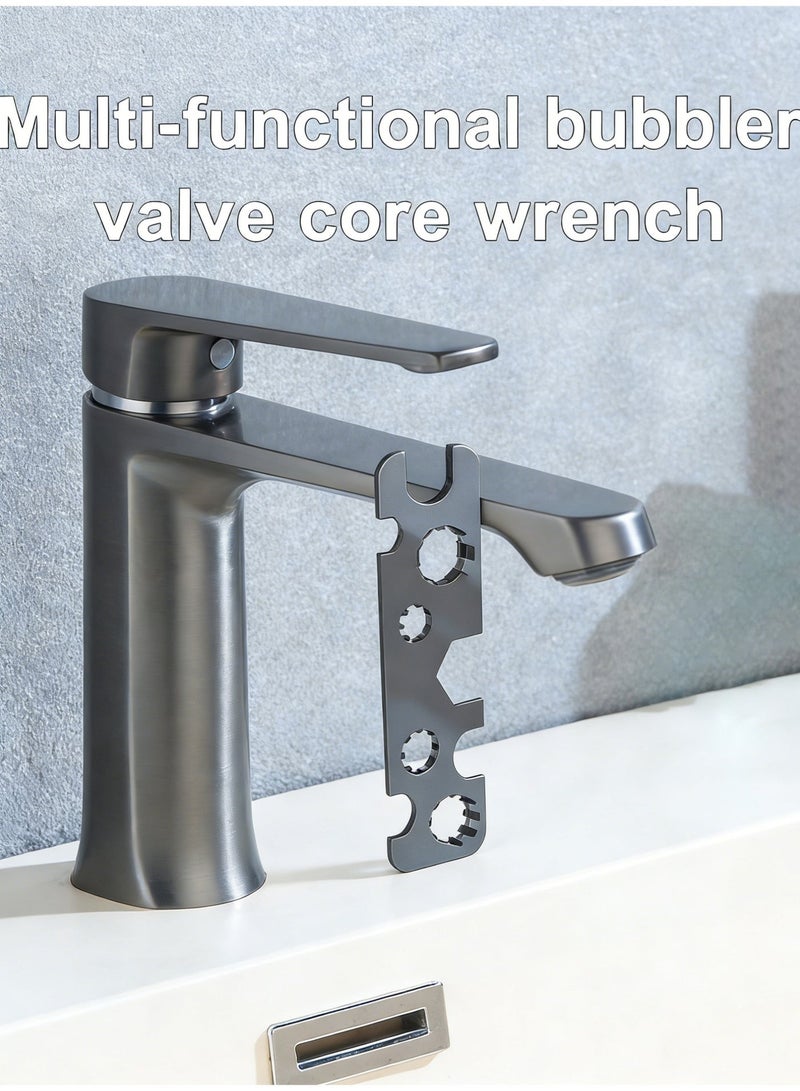 Joybos Multi-functional Sink and Faucet Wrench, Bathroom Installation Tool, For Plumbing Repairs in Confined Spaces. This Stainless Steel Universal Wrench Is Suitable for Home Maintenance, Kitchen and Bathroom Faucet Repairs. - Image 1